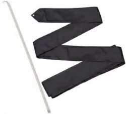 Лента для художественной гимнастики с палочкой 4 м 50 см черный