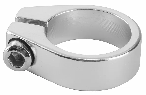  Зажим подседельной трубы 28,6 алюм. серебристый по низким ценам в Томске и Северске