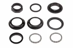 Рулевая колонка FP-H805 1-1/8" резьб. полуинтегр. сталь. чёрный