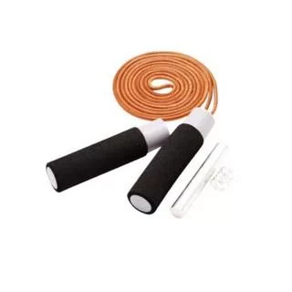  Скакалка кожанная с подшипником и утяжелителем 2*200гр. по низким ценам в Томске и Северске