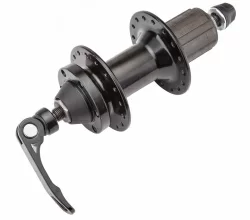 Втулка задняя JA259RR 32Н эксц. под касс. 8/9 скор. диск 6 болт. алюм. чёрн.