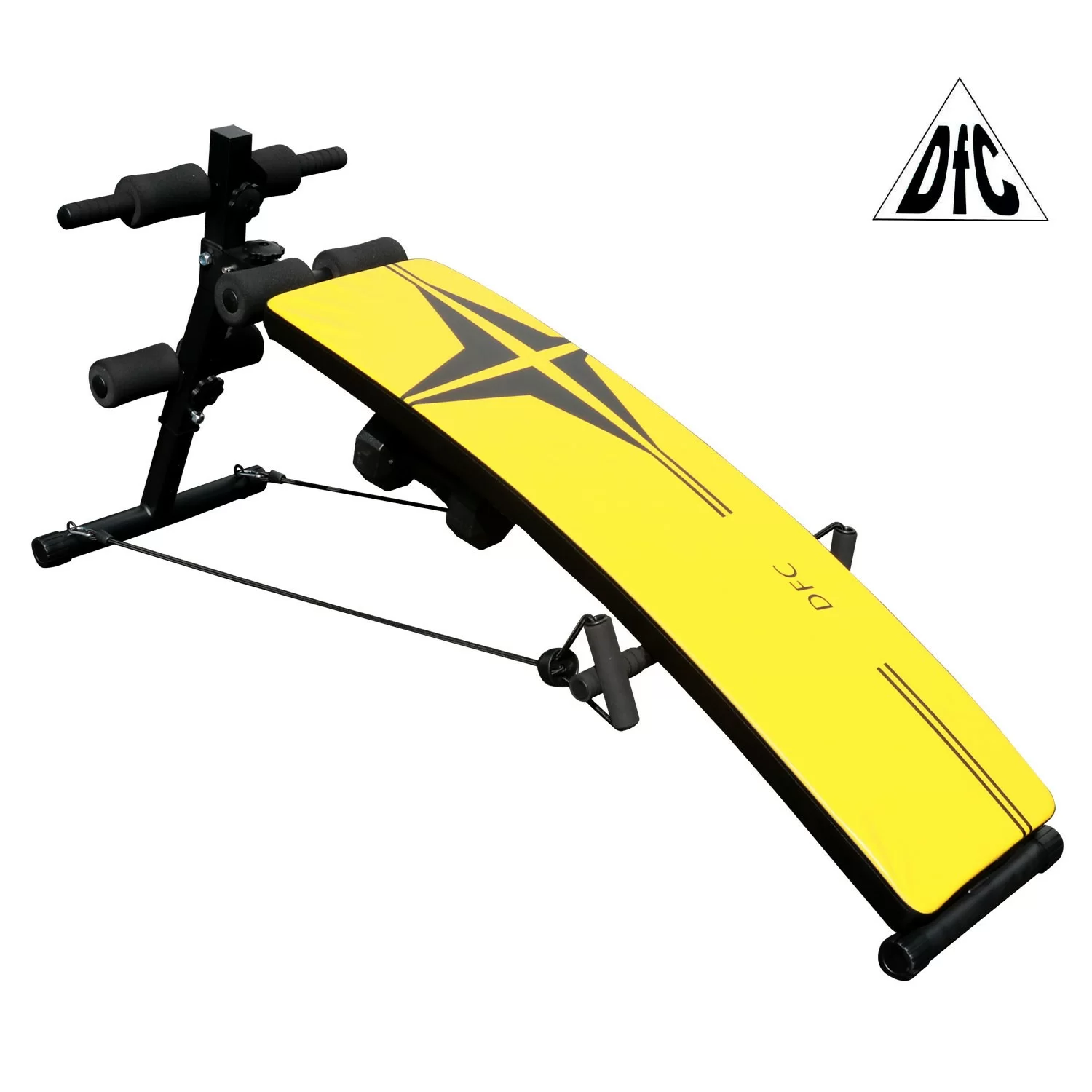  Скамья для пресса DFC гантели, эспандеры D102RY по низким ценам в Томске и Северске