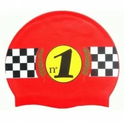 Шапочка для плавания Atemi PS13 силикон с рисунком