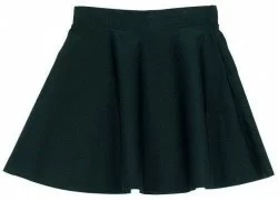 Юбочка для гимнастики на резинке лайкра черная 4232