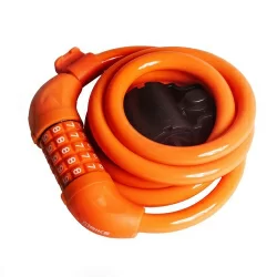 Замок 4Bike 501 12x1500 мм кодовый оранжевый