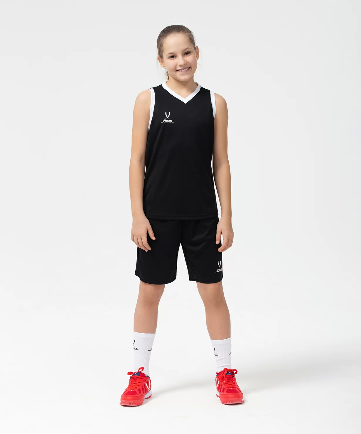  Майка баскетбольная JOGEL CAMP Basic, черный, детский по низким ценам в Томске и Северске