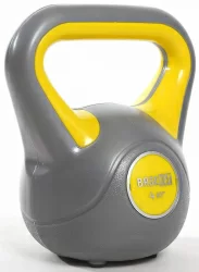 Гиря пластиковая 4 кг BaseFit DB-503 серый/желтый