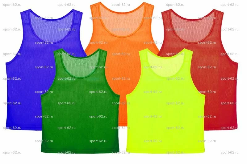  Манишка односторонняя сетчатая взрослая красная по низким ценам в Томске и Северске