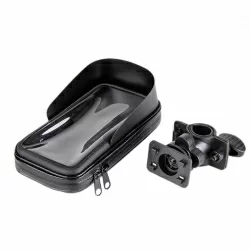 Кейс с козырьком для смартфона 60x125 мм на руль пластик