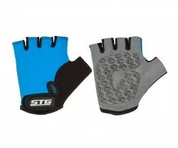 Перчатки STG детск. с защитной прокладкой на липучке синие
