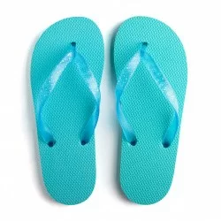 Сланцы Evars Simple Рельефная стелька женские бирюзовый/белый