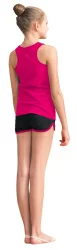 Майка-борцовка Нужный спорт с окантовкой хлопок детская фуксия