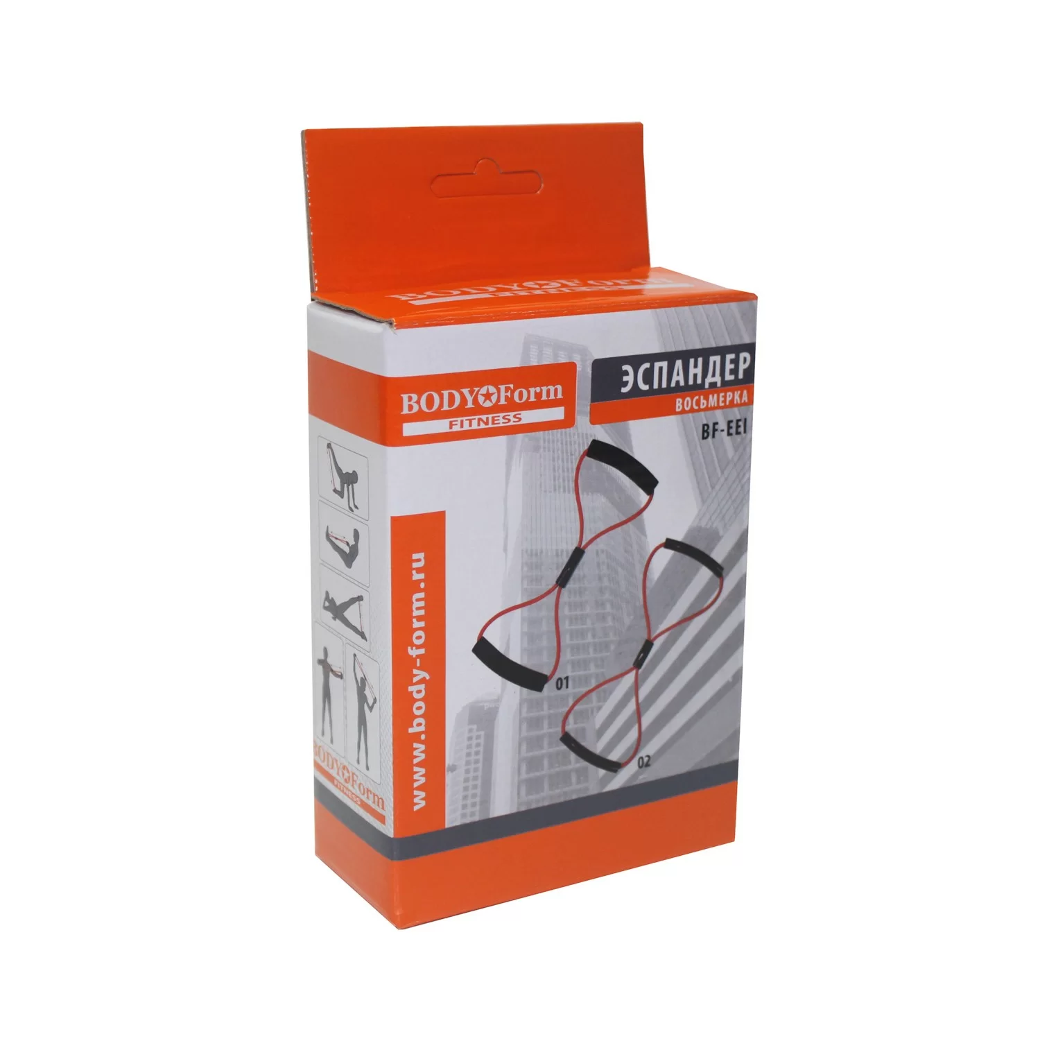  Эспандер восьмерка BodyForm (с мягкой ручкой) 150-160/5кг по низким ценам в Томске и Северске