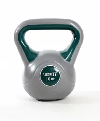 Гиря пластиковая 10 кг BaseFit DB-503 серый/зеленый