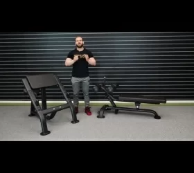 BRONZE GYM BR-1005 Регулируемая скамья для пресса