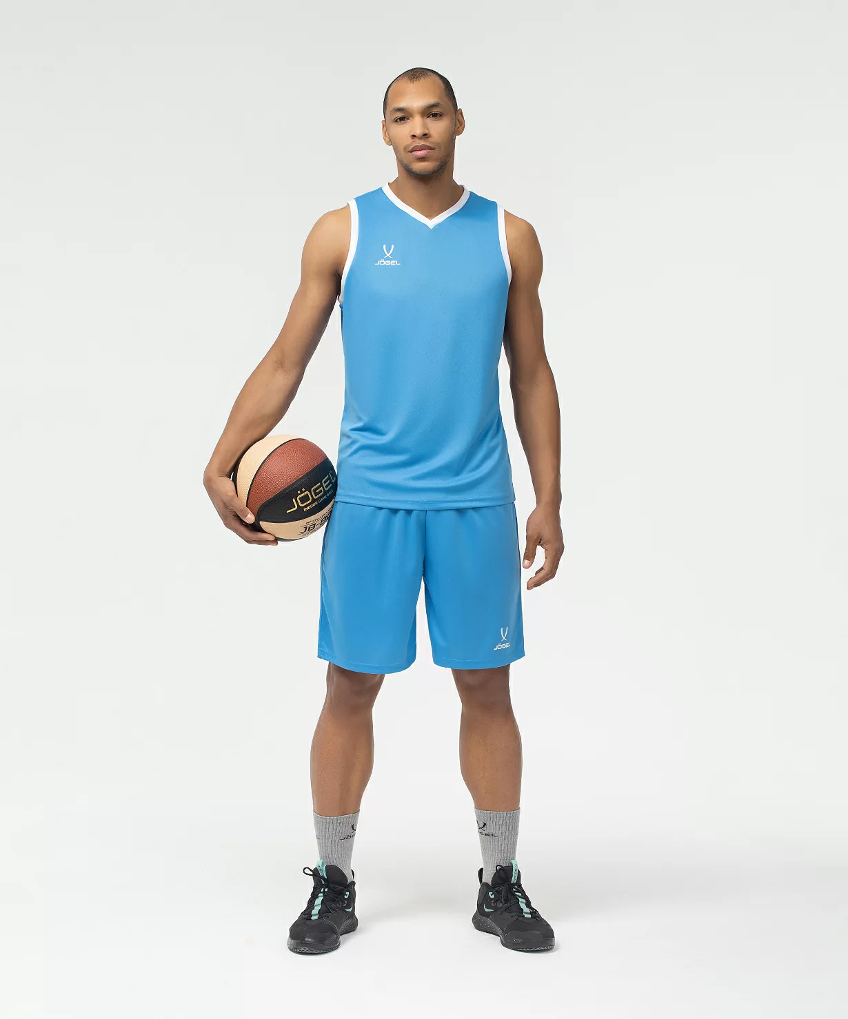  Шорты баскетбольные JOGEL CAMP Basic, бирюзовый по низким ценам в Томске и Северске