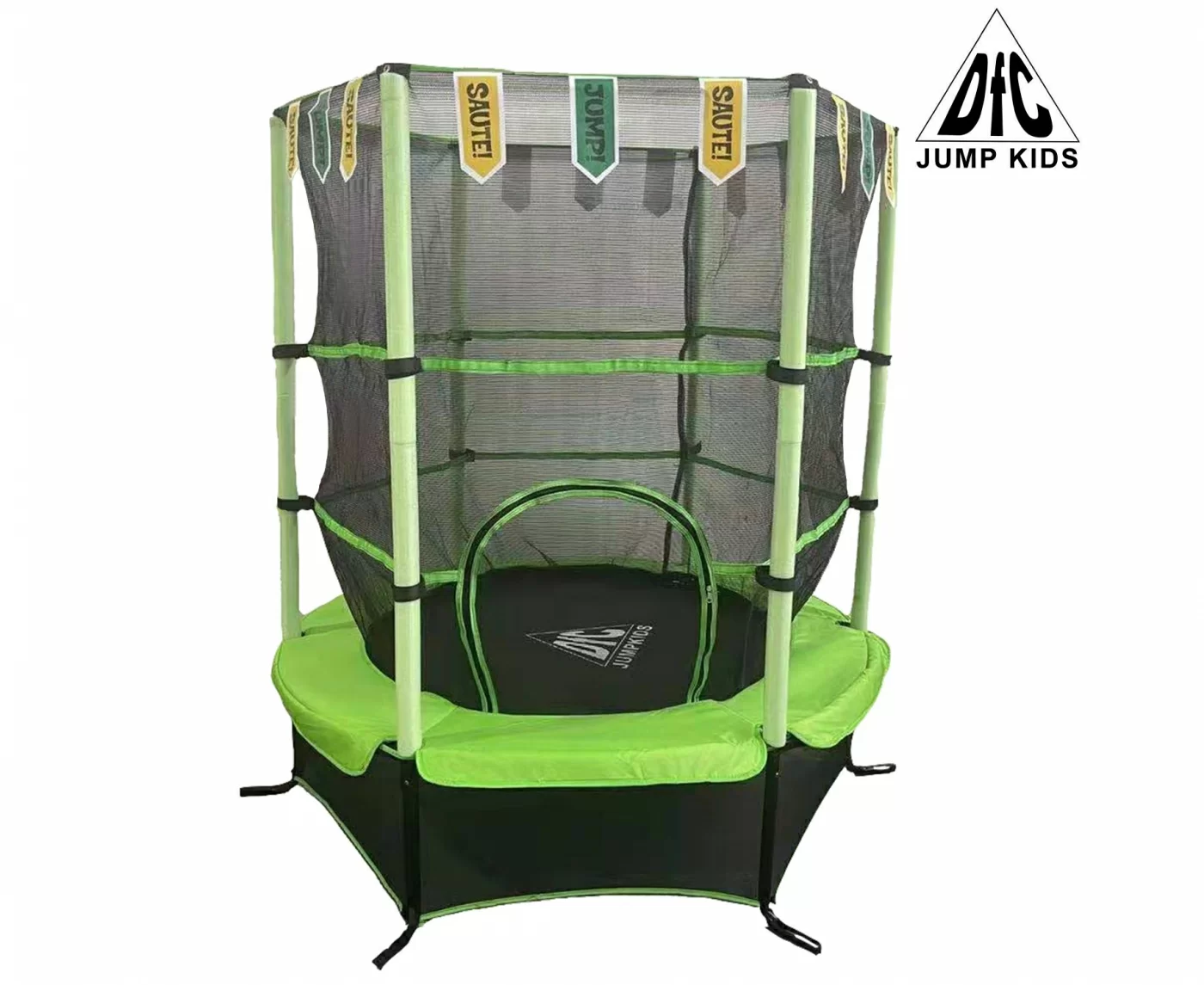  Батут DFC JUMP KIDS 55" зеленый, сетка (137см) 55INCH-JD-G по низким ценам в Томске и Северске