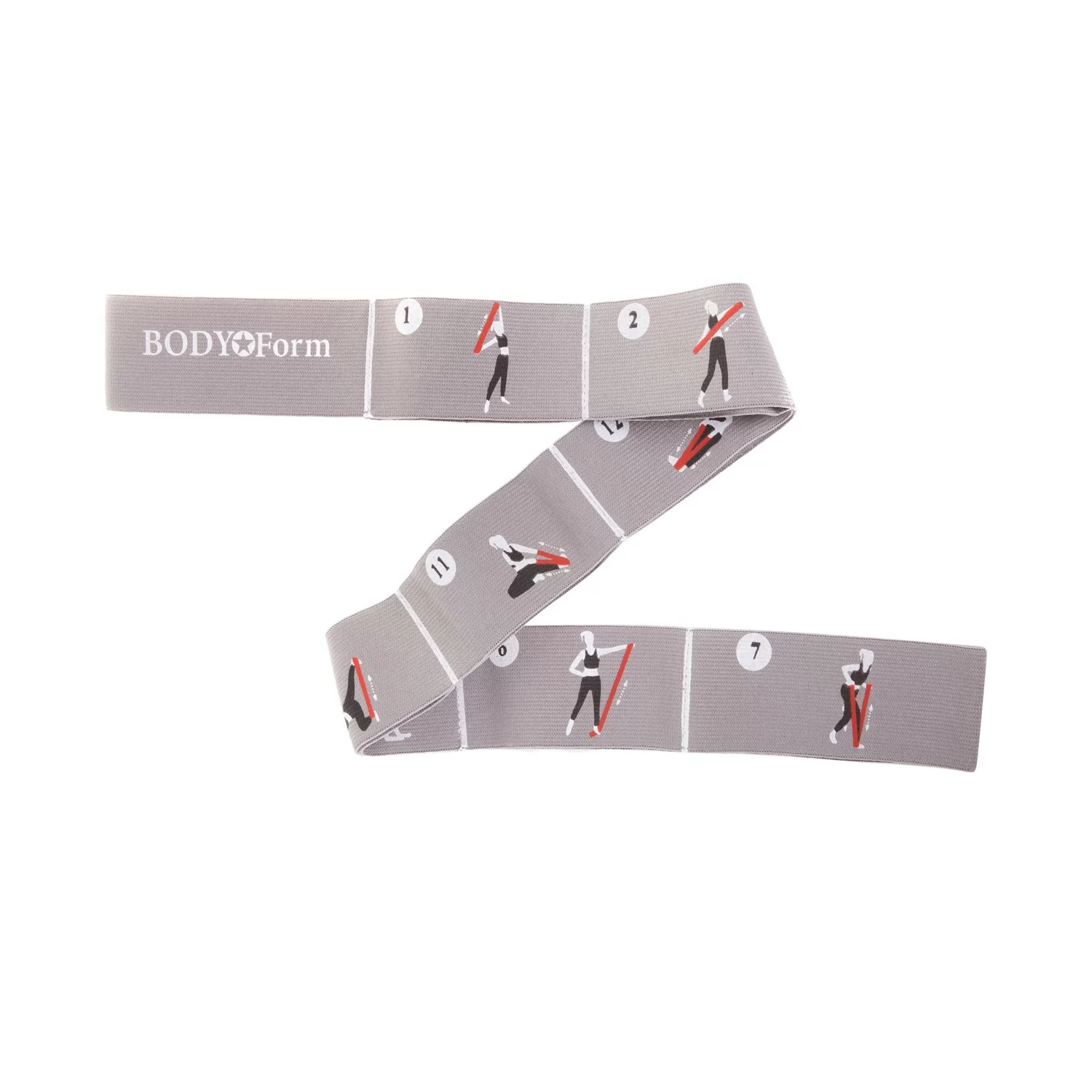  Эспандер лента прошитая Body Form 5кг/83см серый по низким ценам в Томске и Северске