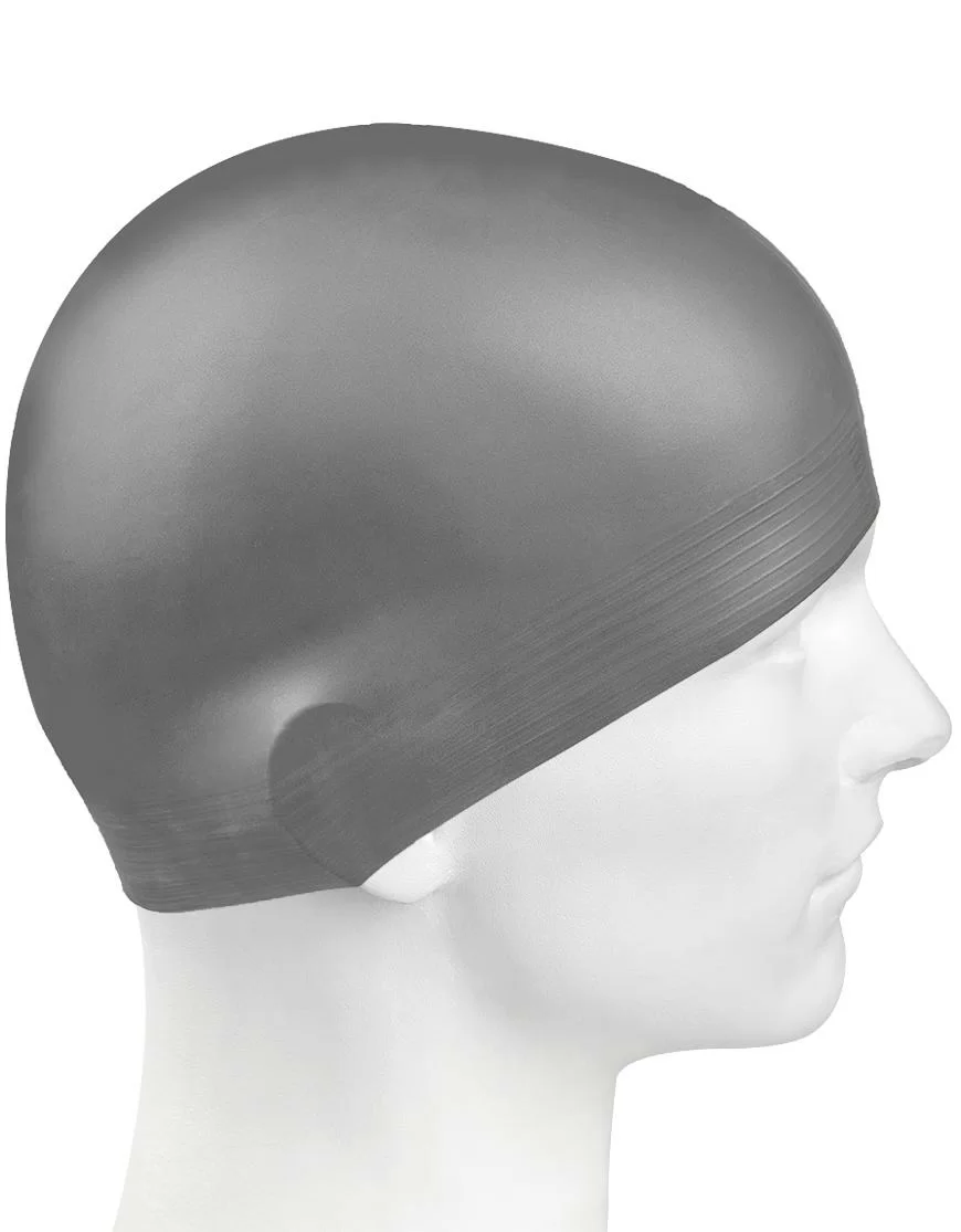  Шапочка для плавания Mad Wave Solid Soft silver по низким ценам в Томске и Северске