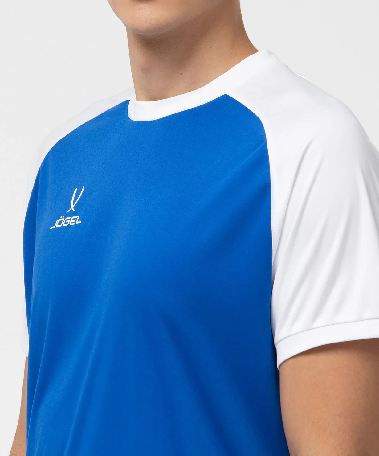  Футболка игровая JOGEL CAMP Reglan Jersey, синий/белый по низким ценам в Томске и Северске