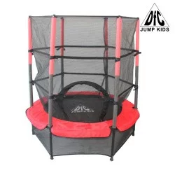 Батут DFC JUMP KIDS 55" красн/сер, сетка (137см) 55INCH-JD-RG