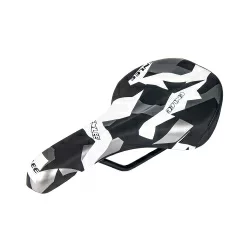 Седло Enlee DS-20 фитнесс/спорт  MTB с принтом "молния", унисекс.