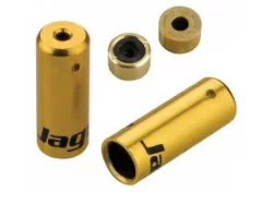 Наконечник оболоч троса перекл. 4мм с уплотн  1 шт золотой