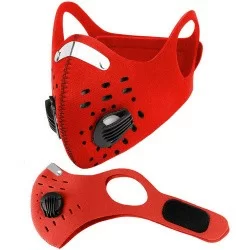 Веломаска спортивная VM-204 многоразовая B33039 красная
