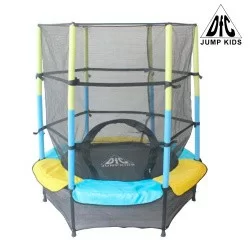 Батут DFC JUMP KIDS 55" желт/син, сетка (137см) 55INCH-JD-YB