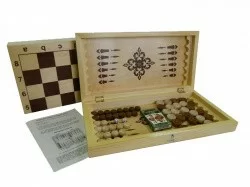 Набор игр (3в1) 400*200*55 нарды, шашки, карты