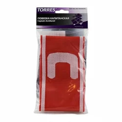Повязка капитанская Torres красно-белая
