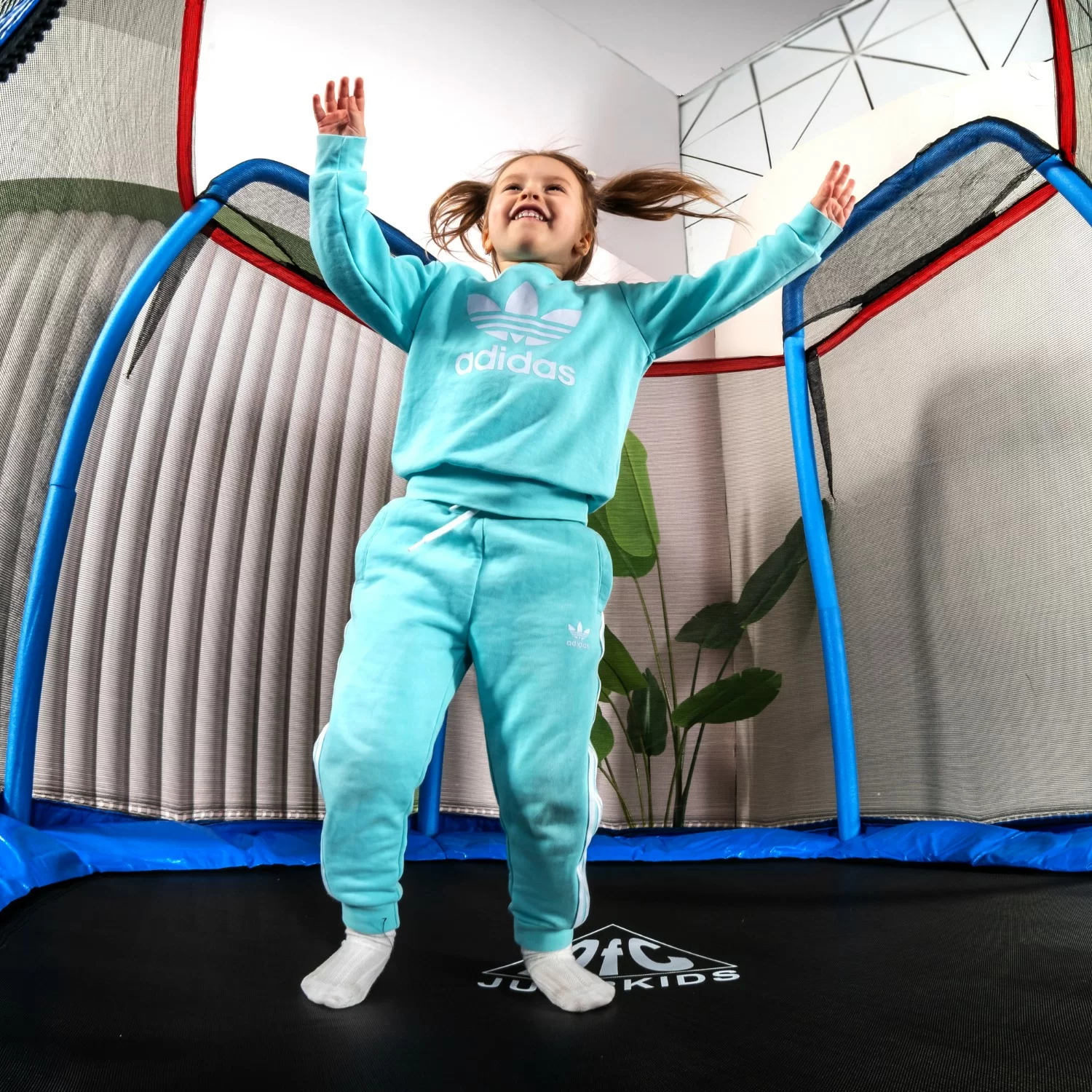  Батут DFC JUMP KIDS 7' синий, сетка (210см) 7FT-JD-B по низким ценам в Томске и Северске
