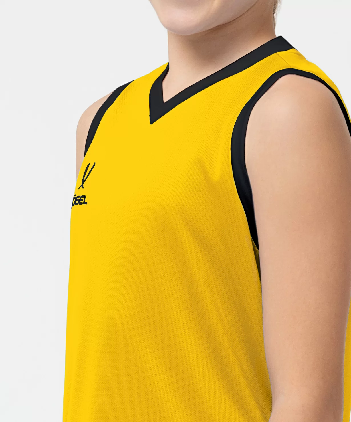  Майка баскетбольная JOGEL CAMP Basic, желтый, детский по низким ценам в Томске и Северске