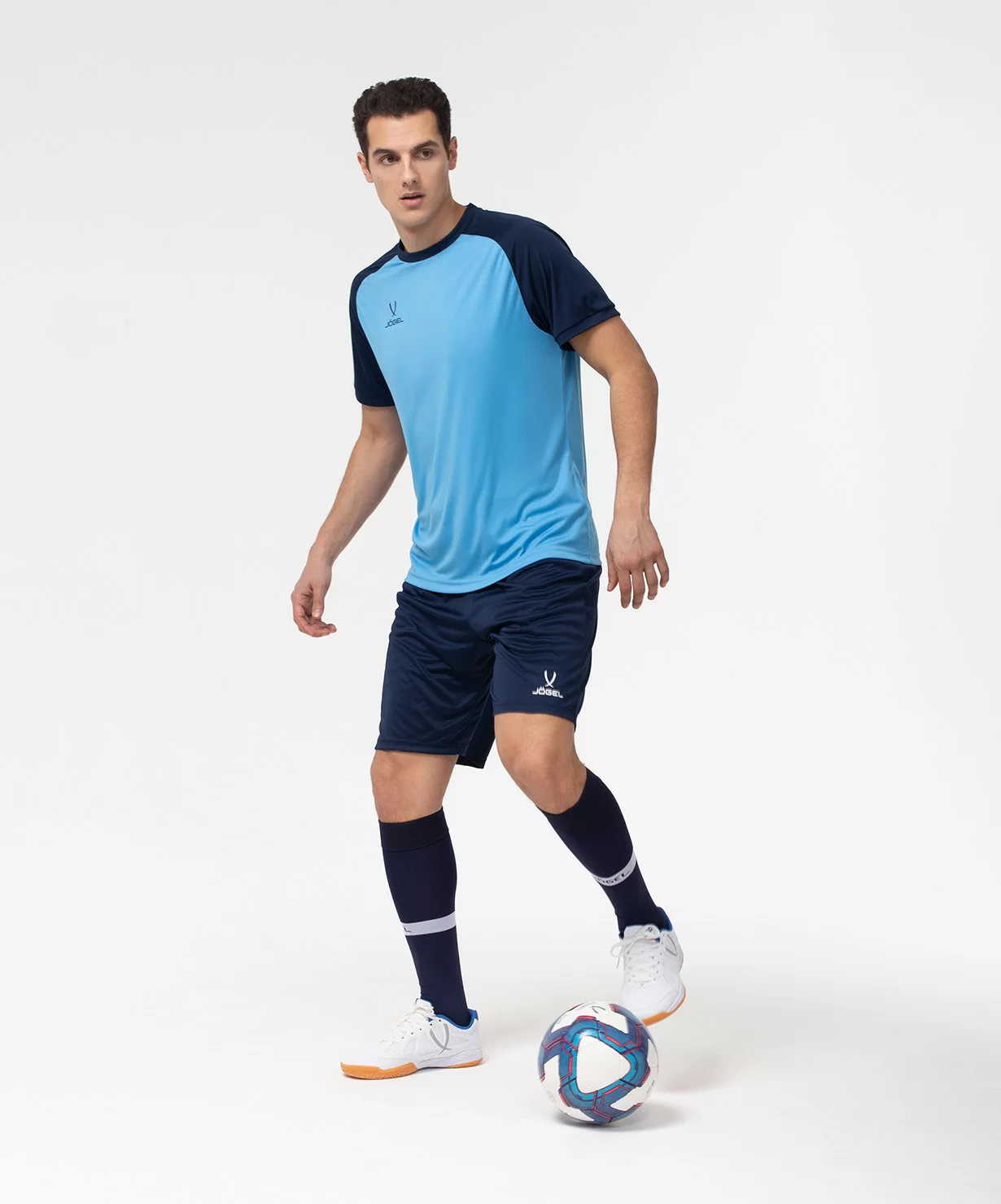  Футболка игровая JOGEL CAMP Reglan Jersey, синий/темно-синий по низким ценам в Томске и Северске