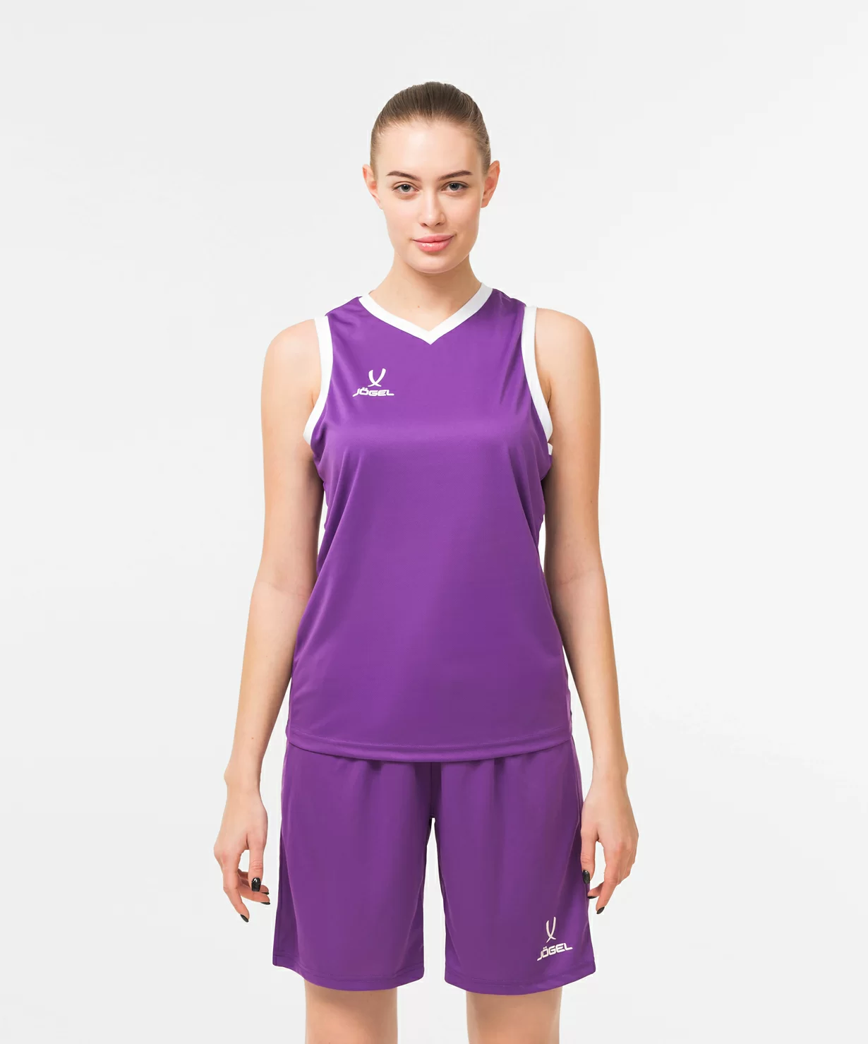  Майка баскетбольная JOGEL CAMP Basic, фиолетовый по низким ценам в Томске и Северске