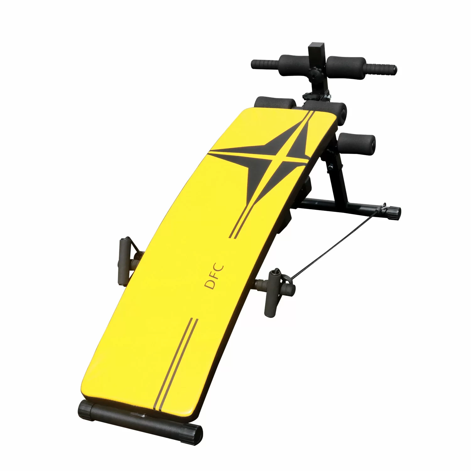  Скамья для пресса DFC гантели, эспандеры D102RY по низким ценам в Томске и Северске