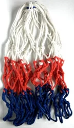 Сетка баскетбольная d-3 мм бело-красно-синяя (2 шт)