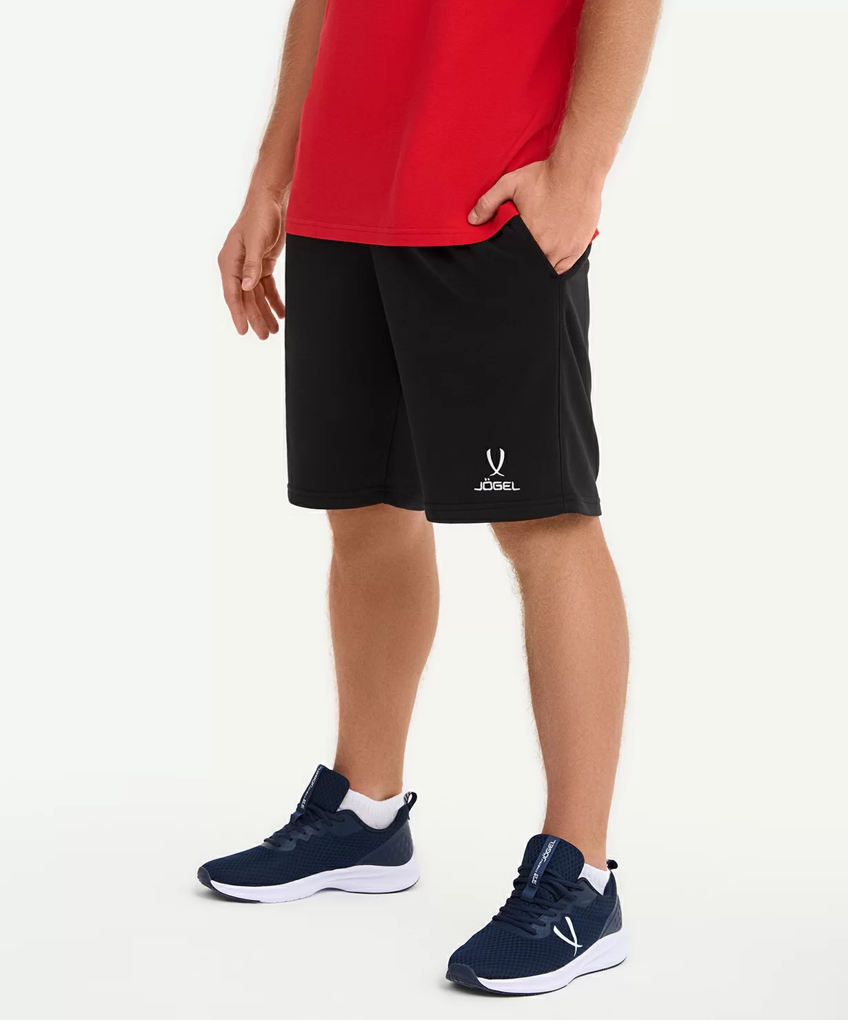  Шорты JOGEL ESSENTIAL Cotton Shorts, черный по низким ценам в Томске и Северске