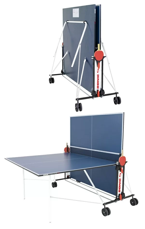  Теннисный стол DONIC INDOOR ROLLER FUN BLUE 19мм 230235-B по низким ценам в Томске и Северске