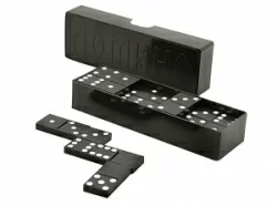 Домино пластик (кость 20х40мм черная)