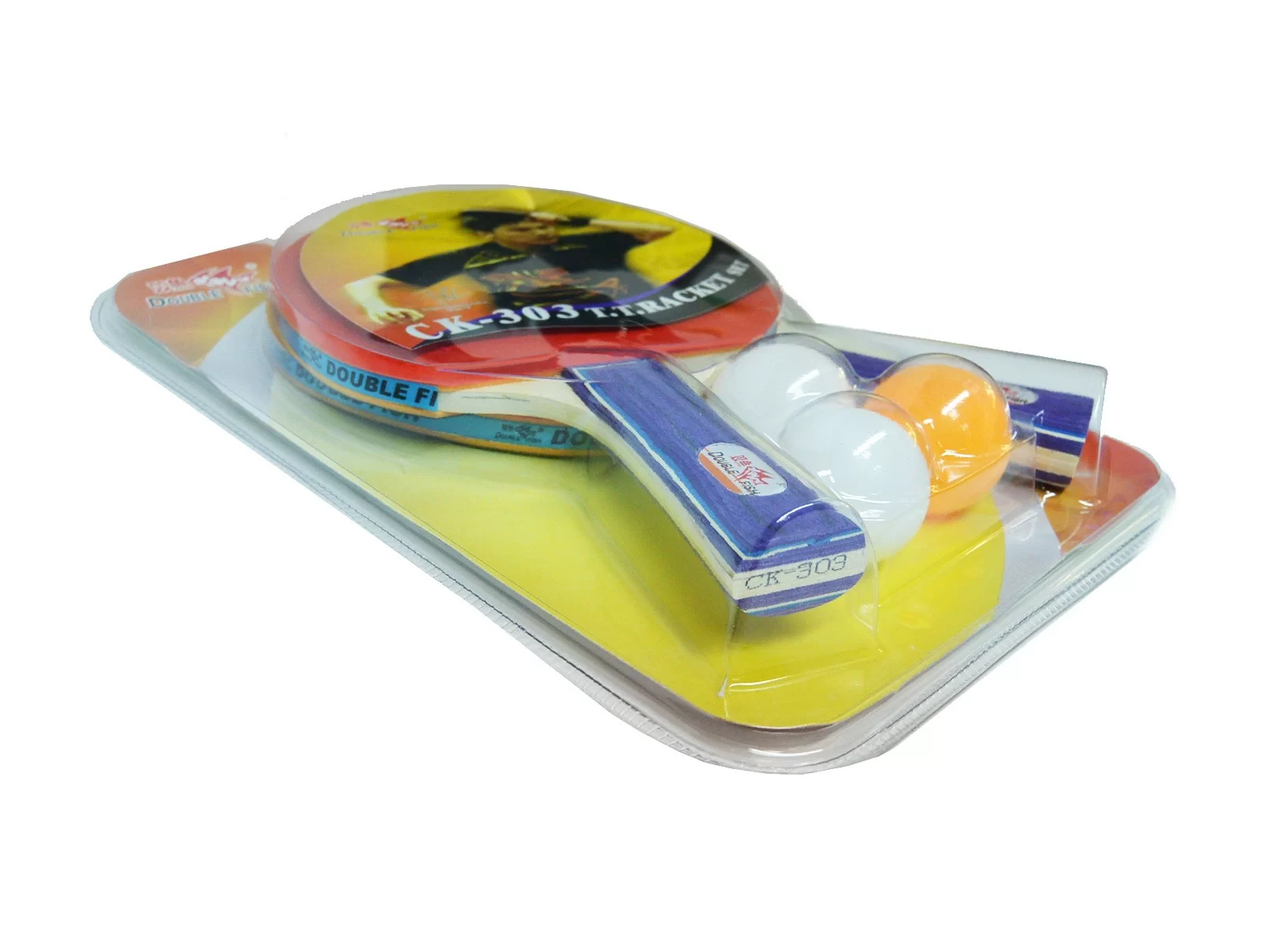  Набор для настольного тенниса Double Fish 2 ракетки и 3 мяча CK-303 по низким ценам в Томске и Северске