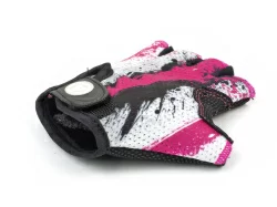 Перчатки Author X6 подростк.замша/синт.кожа, розово/белые