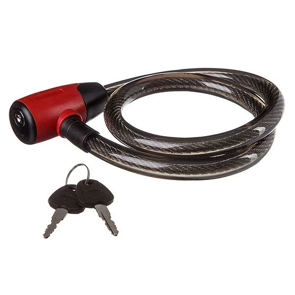  Замок, трос спиральный 15х800 мм, с ключом по низким ценам в Томске и Северске