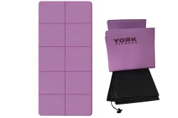 Коврик ТПЕ E43887 York Fitness 183см x 61см x 0,4см складной в сумке фиолетовый