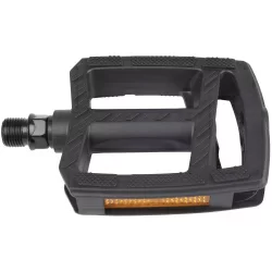 Педали M-Wave Steady Flat 2 пластик., с шарикоподшип. 84х93мм черные