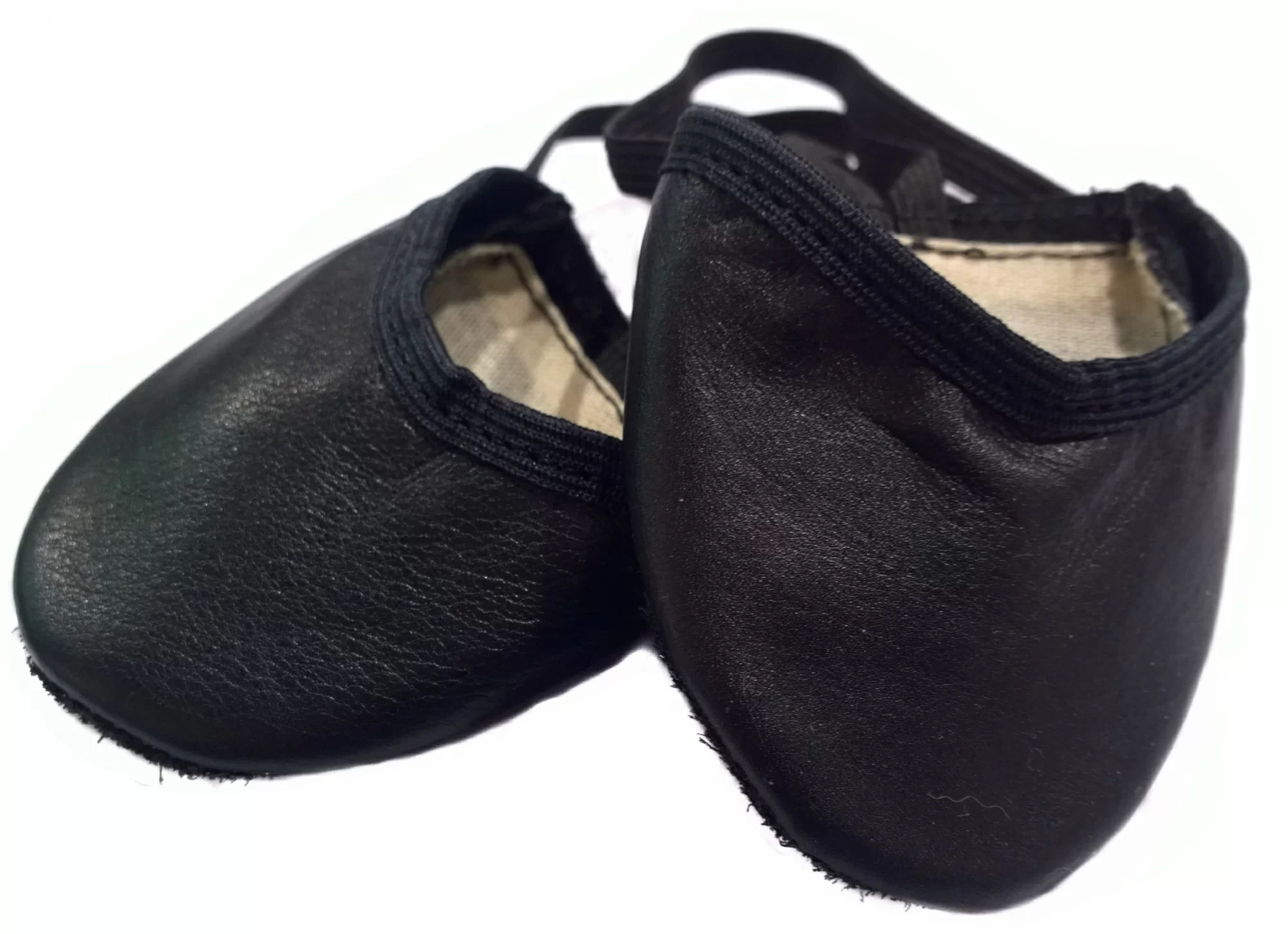  Получешки Leosport (танцевальные тапочки) кожа черные по низким ценам в Томске и Северске