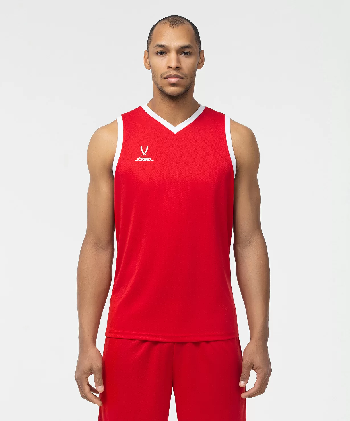  Майка баскетбольная JOGEL CAMP Basic, красный по низким ценам в Томске и Северске