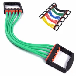 Эспандер плечевой 5 латексных жгутов B32171 зеленый