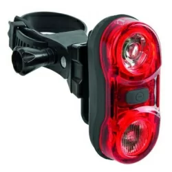 Фонарь задний M-Wave Helios 5.3 5д повыш. ярк. с линзами/3ф вращ. 90' красный с батар