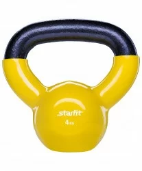 Гиря виниловая 4 кг StarFit DB-401 желтая